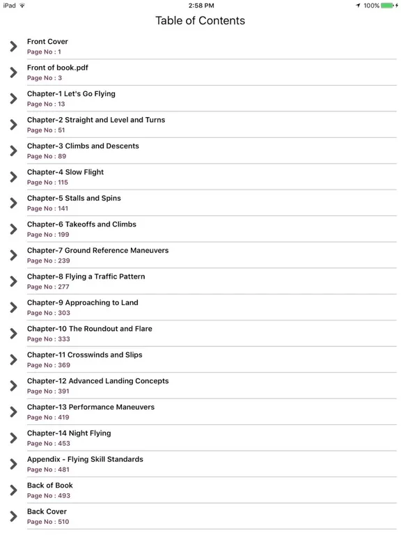 Rod’s How to Fly Handbook iPad  Ekran Görüntüleri