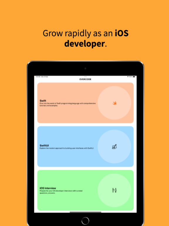 Tangkapan skrin EverCode: Learn Swift, SwiftUI iPad 