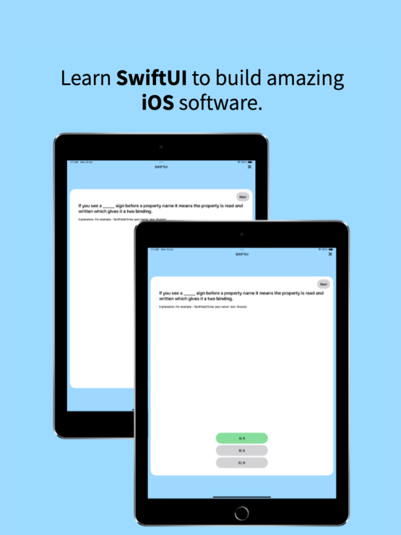 Tangkapan skrin EverCode: Learn Swift, SwiftUI iPad 