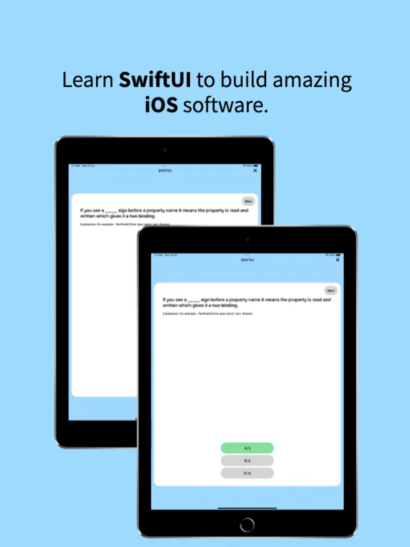 Tangkapan layar EverCode: Learn Swift, SwiftUI iPad 
