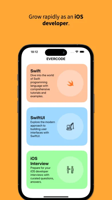 Tangkapan layar EverCode: Learn Swift, SwiftUI