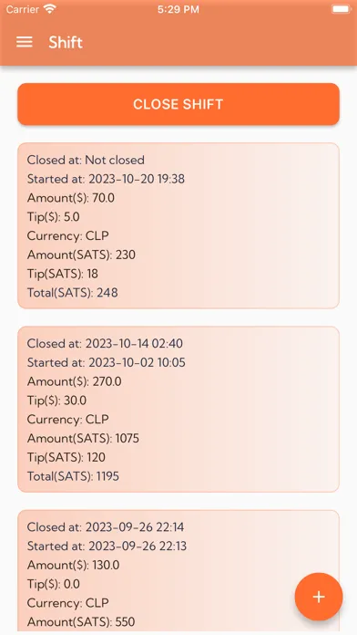 Скриншоты RodPay Bitcoin Lightning POS