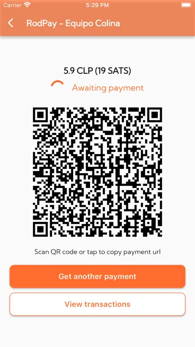 Скриншоты RodPay Bitcoin Lightning POS