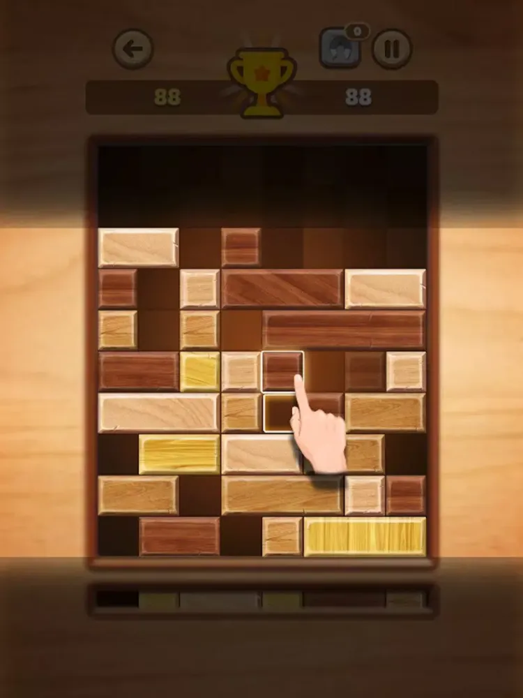 Tangkapan layar Slide Block Wood iPad 