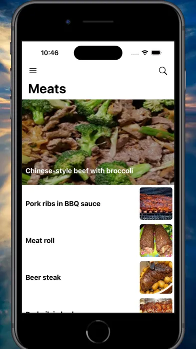 Meat Recipes Cookbook سکرین شاٹس