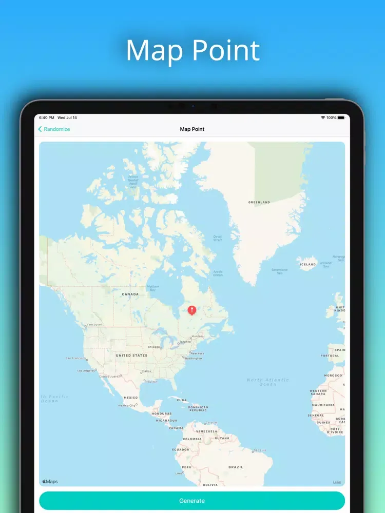 ภาพหน้าจอของ Randomizer: Events Generator iPad 