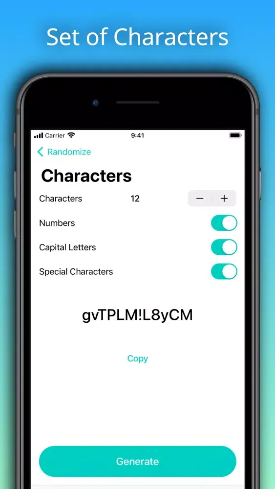 ภาพหน้าจอของ Randomizer: Events Generator