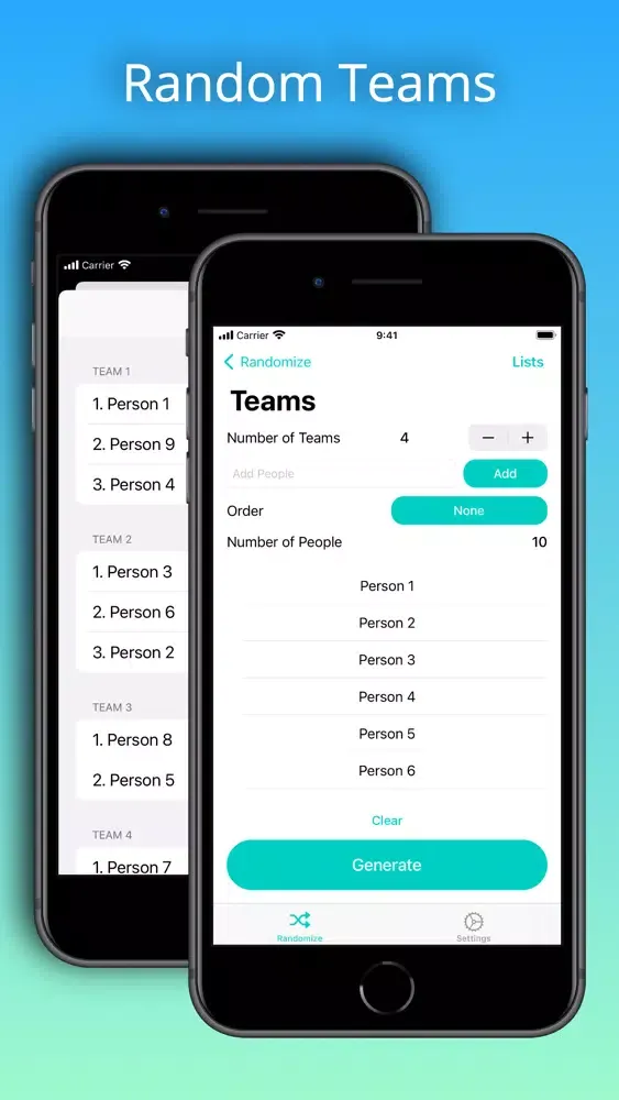 ภาพหน้าจอของ Randomizer: Events Generator