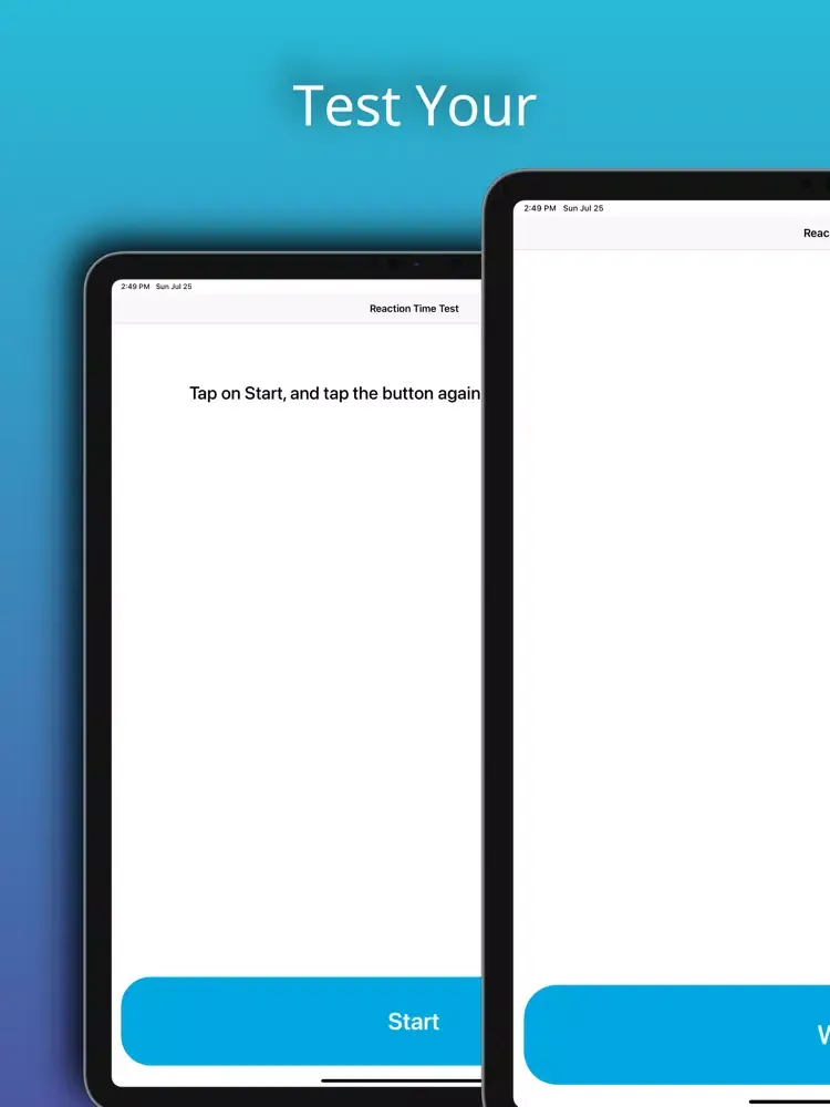 Reaction Time: Reflexes Test iPad  स्क्रीनशॉट