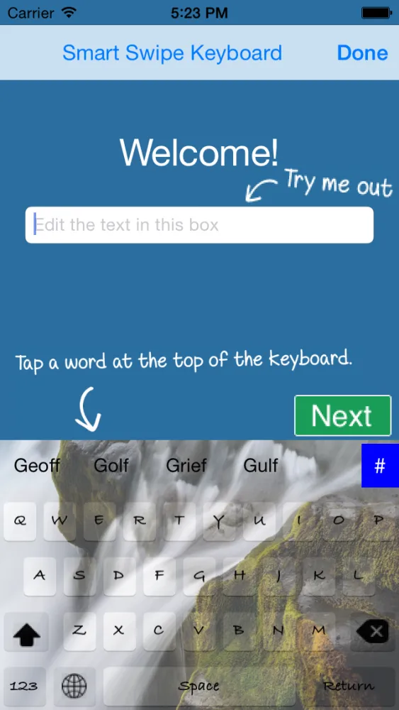 Smart Swipe Keyboard Pro for iOS8應用截圖
