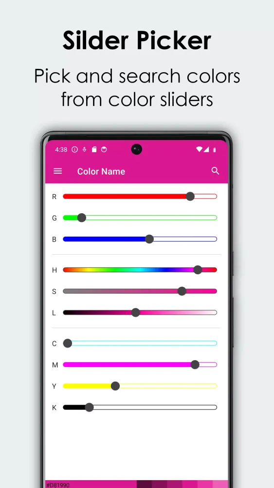 Capturas de tela do Color Name