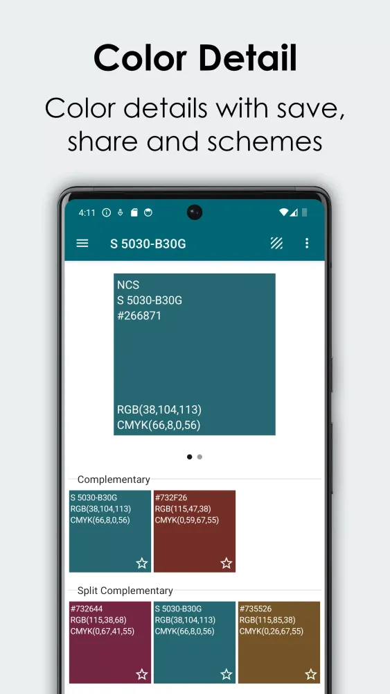 Capturas de pantalla de NCS Colors