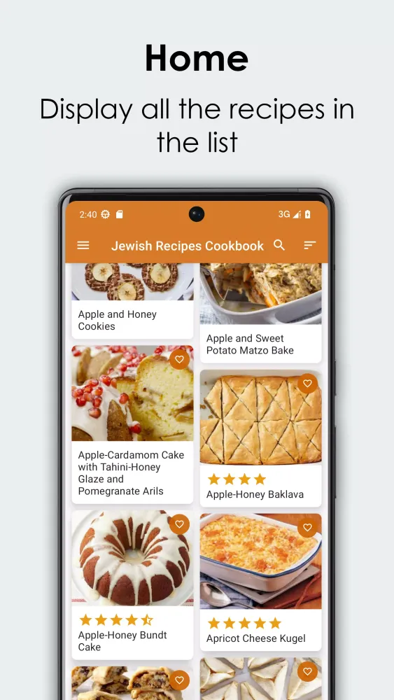 Jewish Recipes Cookbook Screenshots