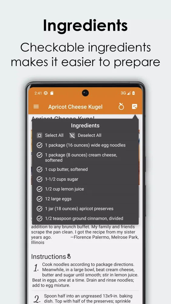 Jewish Recipes Cookbook Screenshots