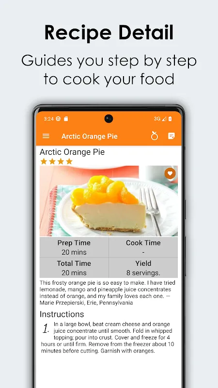 Orange Recipes Cookbook Screenshots