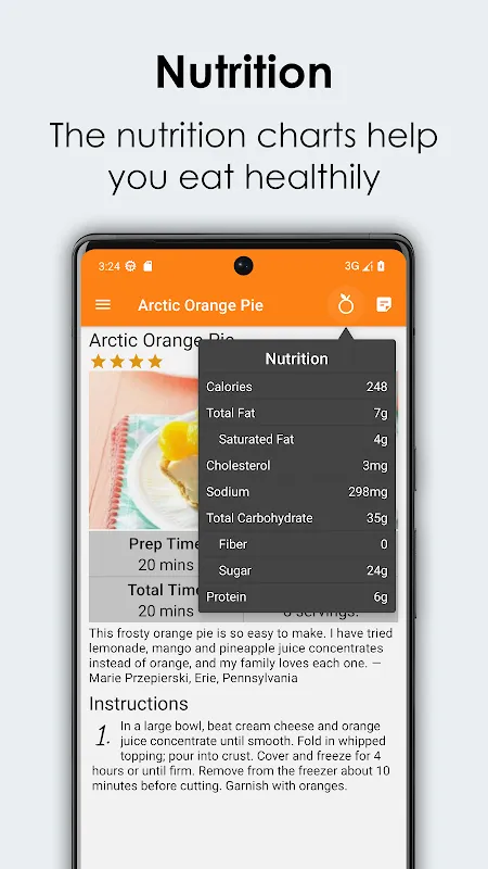 Orange Recipes Cookbook Screenshots