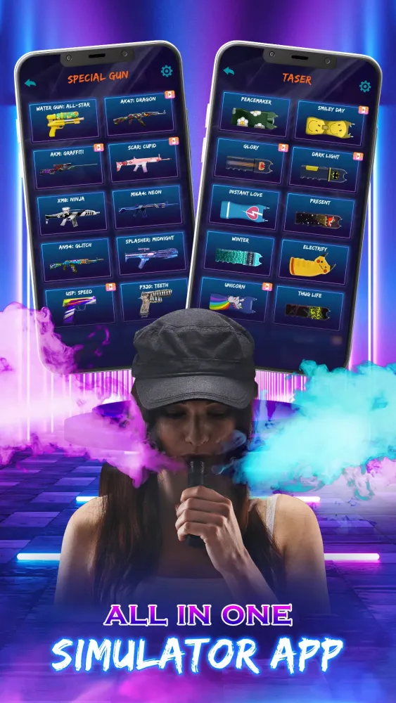 Capturas de tela do Vape Prank Simulator