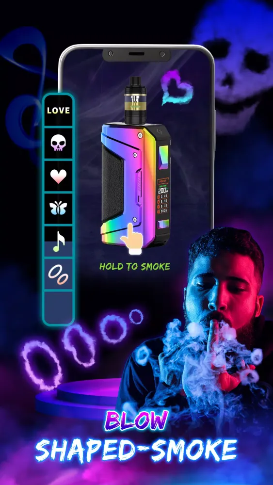 Capturas de tela do Vape Prank Simulator