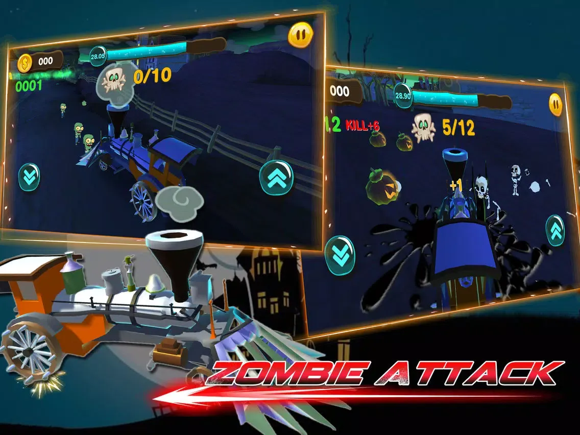 ภาพหน้าจอของ Zombusters:Real Car Racing and Driving Game iPad 