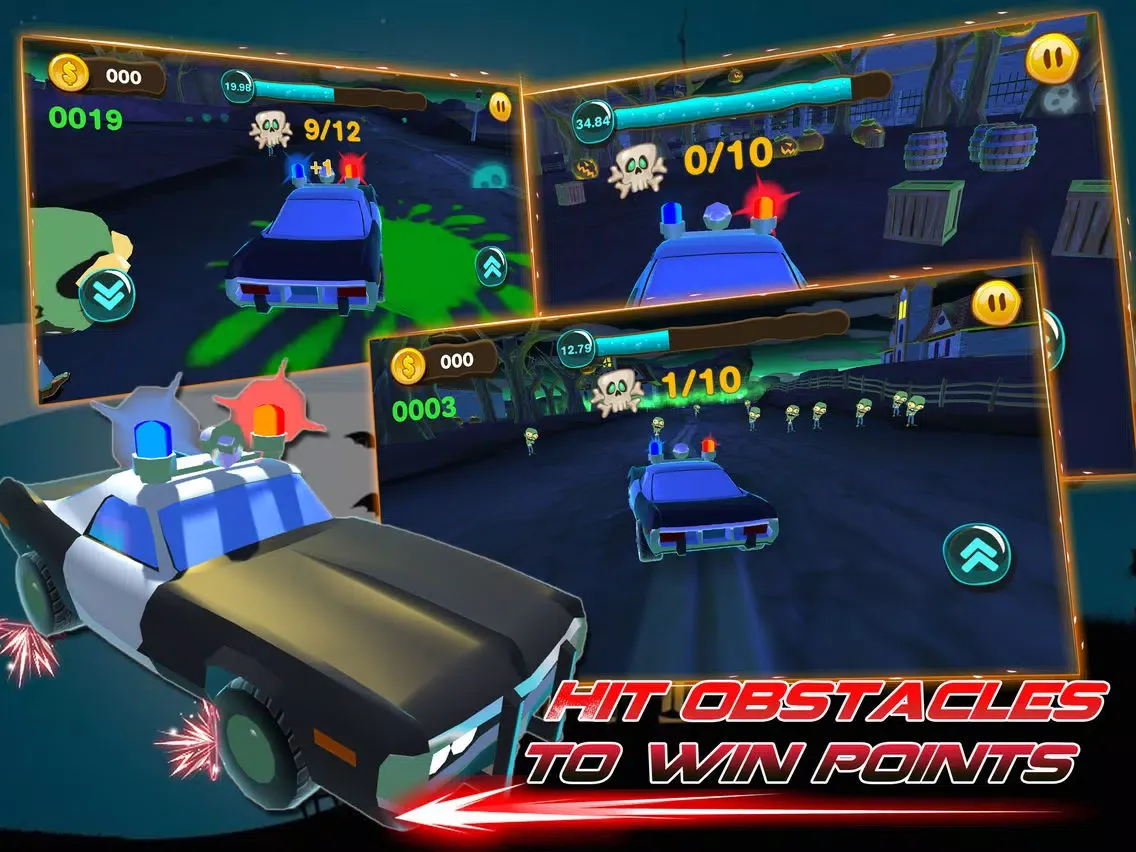 ภาพหน้าจอของ Zombusters:Real Car Racing and Driving Game iPad 
