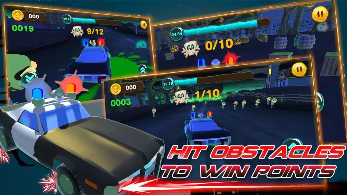 ภาพหน้าจอของ Zombusters:Real Car Racing and Driving Game