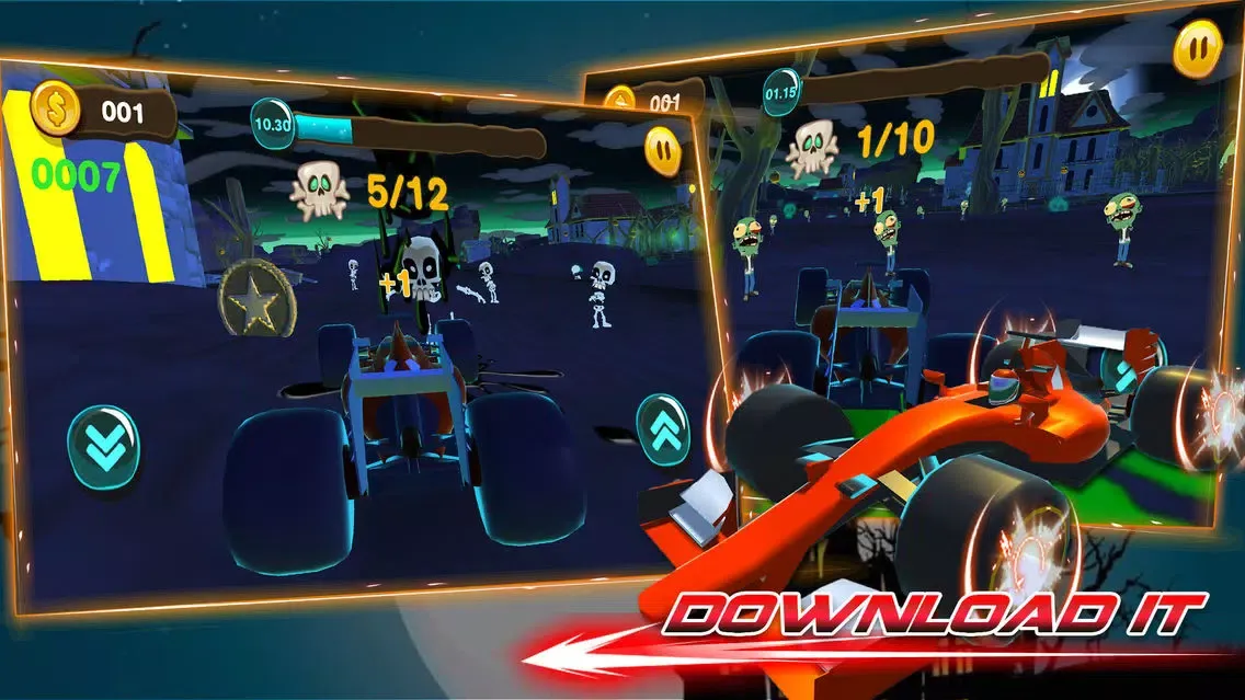 ภาพหน้าจอของ Zombusters:Real Car Racing and Driving Game