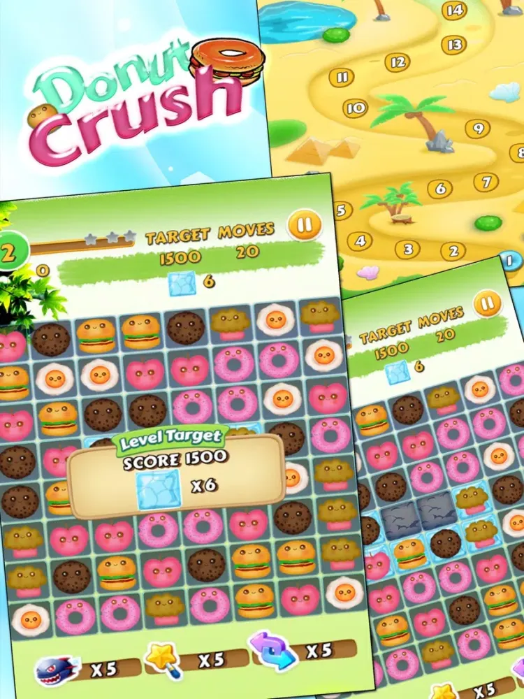 Captures d'écran de Donuts Crush iPad 