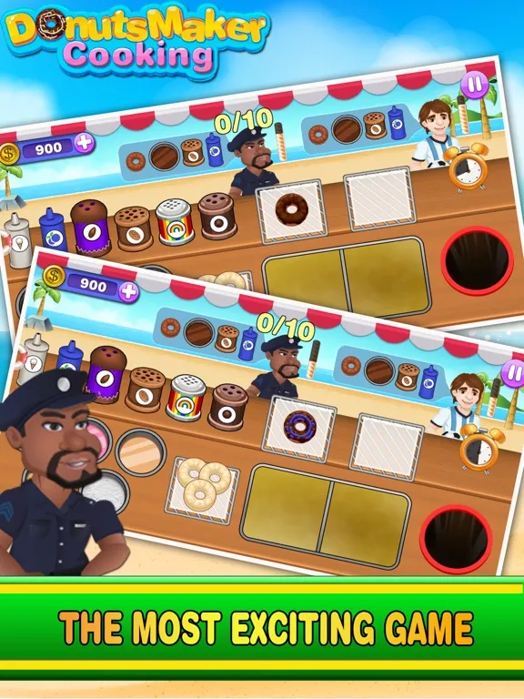 Ảnh chụp màn hình của Donuts Maker Cooking:Frenzy Donuts Restaurant iPad 