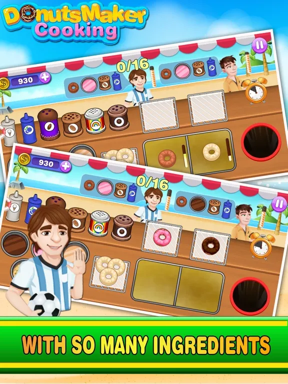 Ảnh chụp màn hình của Donuts Maker Cooking:Frenzy Donuts Restaurant iPad 