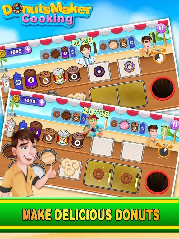 Ảnh chụp màn hình của Donuts Maker Cooking:Frenzy Donuts Restaurant iPad 