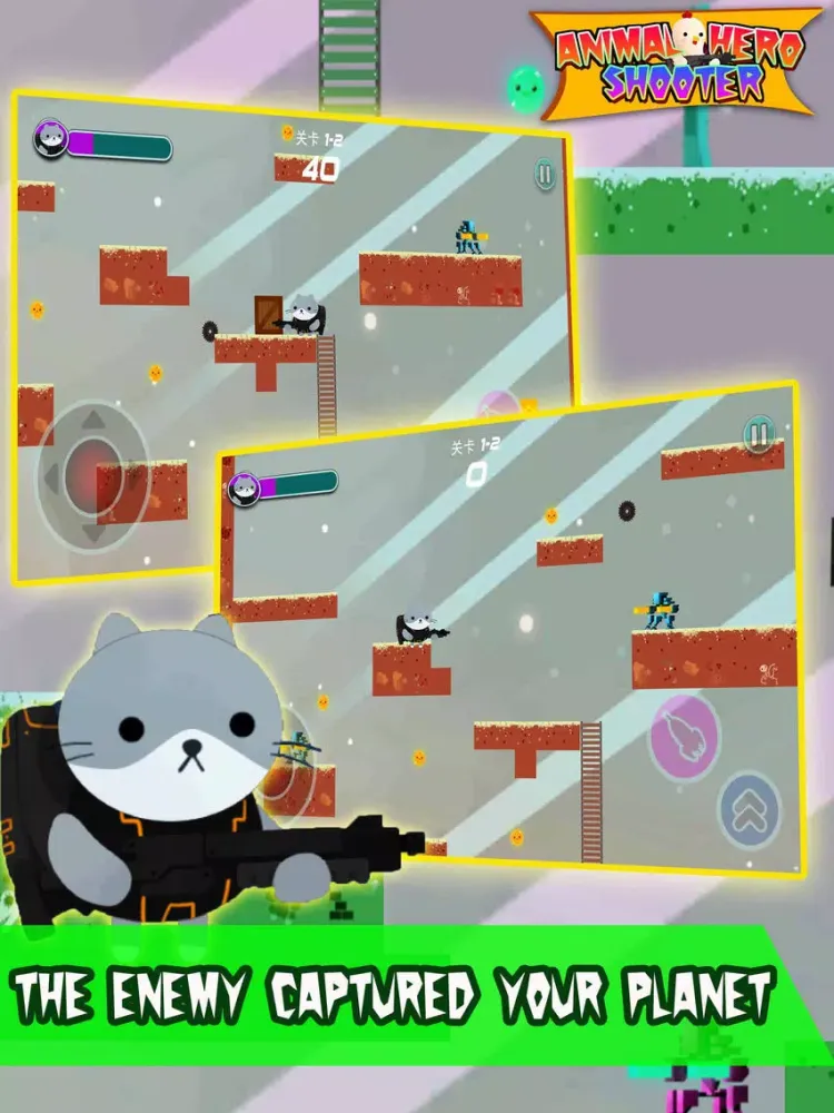 تصاویر Animal Hero Shooter:endless adventure game iPad 