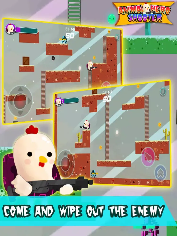 تصاویر Animal Hero Shooter:endless adventure game iPad 