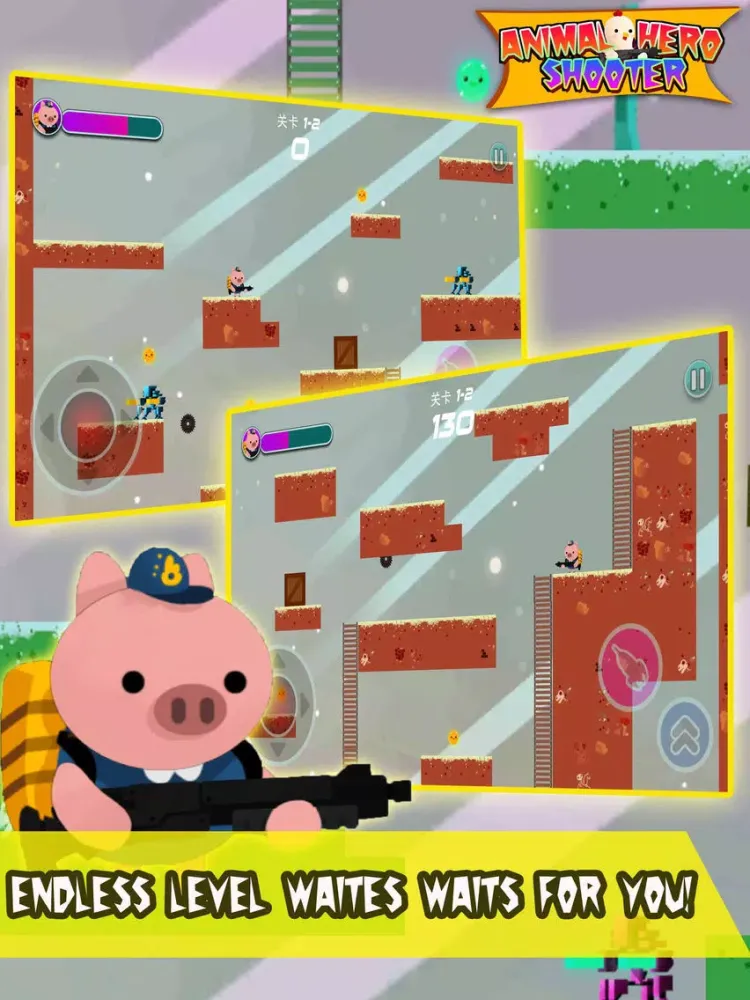 تصاویر Animal Hero Shooter:endless adventure game iPad 