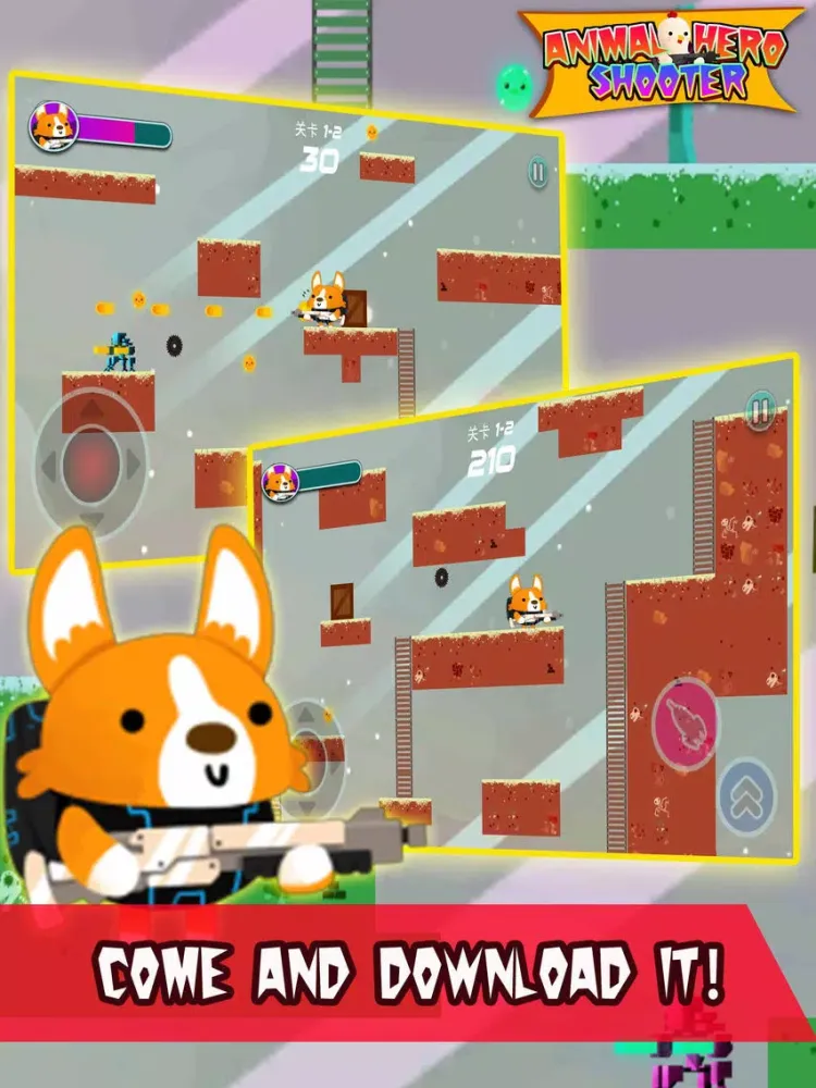 تصاویر Animal Hero Shooter:endless adventure game iPad 