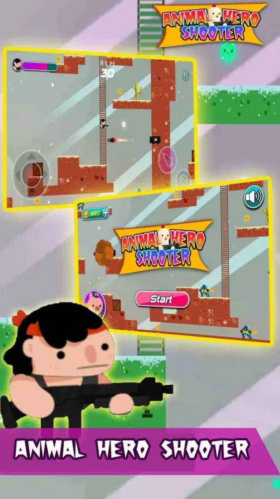 تصاویر Animal Hero Shooter:endless adventure game