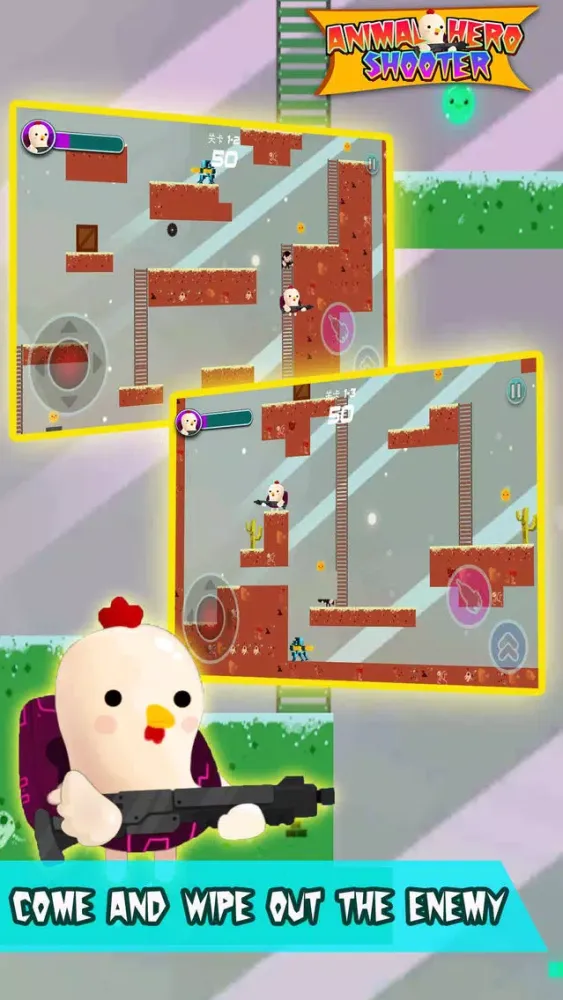 تصاویر Animal Hero Shooter:endless adventure game