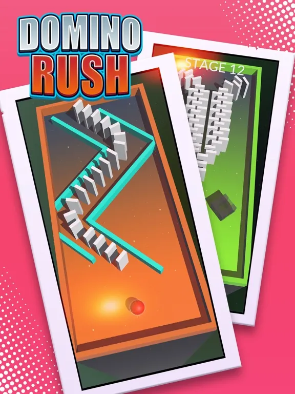 Ảnh chụp màn hình của Domino Rush - Push 'em Down iPad 