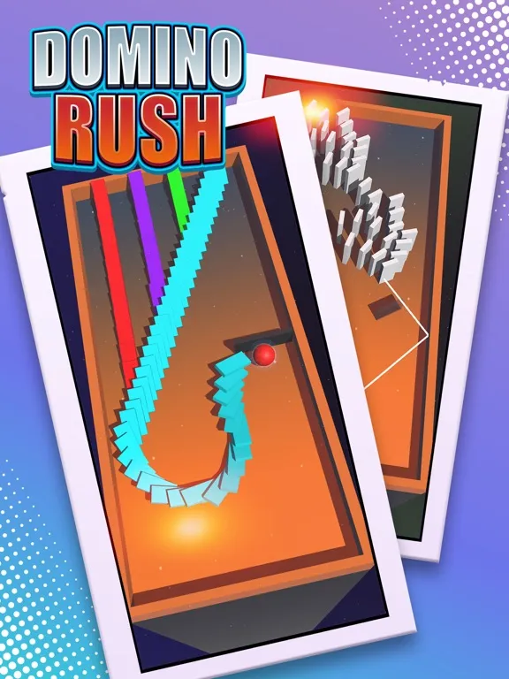 Ảnh chụp màn hình của Domino Rush - Push 'em Down iPad 