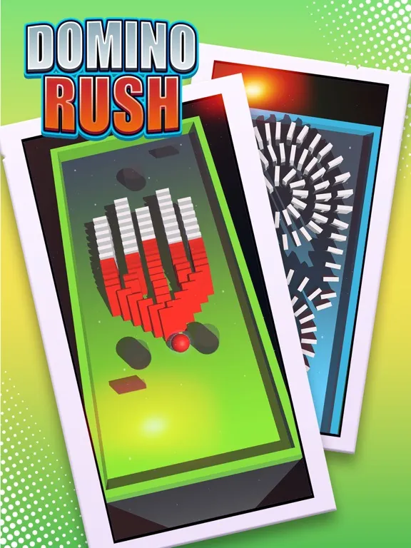 Ảnh chụp màn hình của Domino Rush - Push 'em Down iPad 