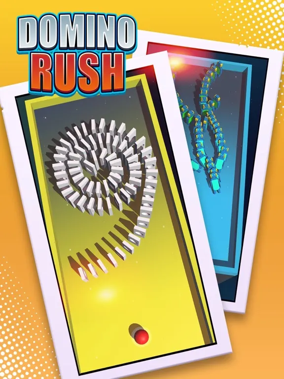 Ảnh chụp màn hình của Domino Rush - Push 'em Down iPad 