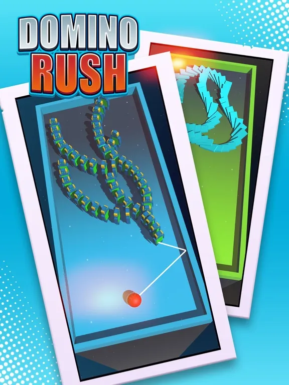 Ảnh chụp màn hình của Domino Rush - Push 'em Down iPad 