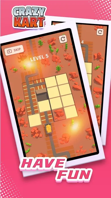 Crazy Kart - A Puzzle Game স্ক্রিনশট