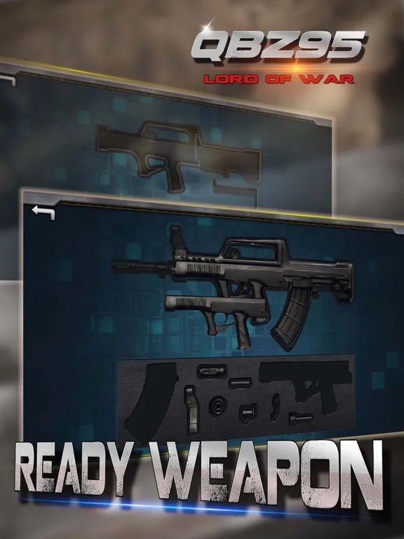 QBZ-95: Automatic Rifle, Simulator, Trivia Shooting Game - Lord of War iPad  Ekran Görüntüleri
