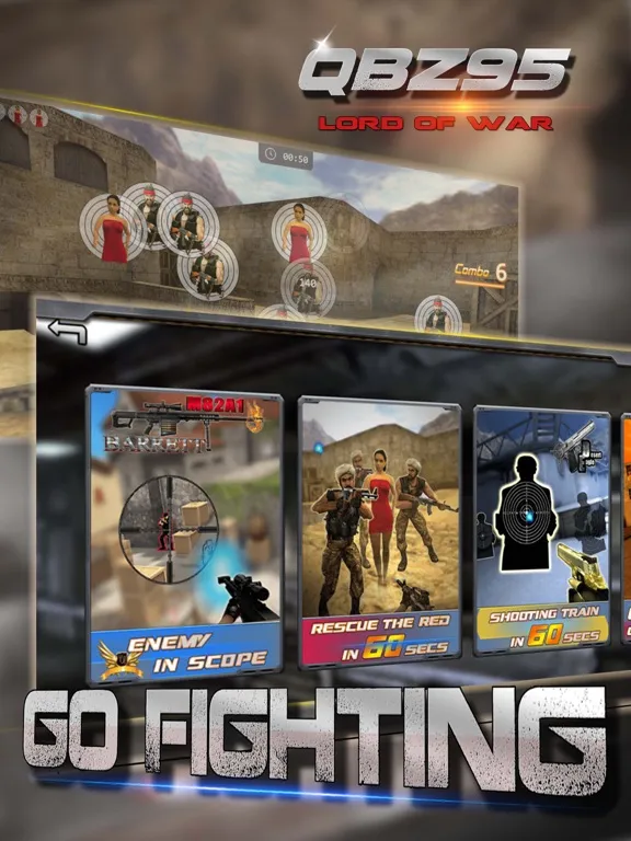 QBZ-95: Automatic Rifle, Simulator, Trivia Shooting Game - Lord of War iPad  Ekran Görüntüleri