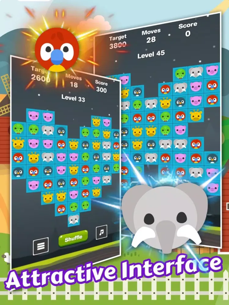 Crazy Animals Match iPad 应用截图