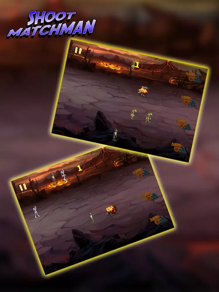 Capturas de tela do Shoot Matchman iPad 