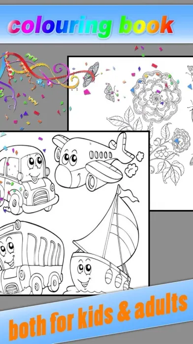 Coloring Book - Color Therapy Pages & Stress Relief Coloring Book for both Kids and Adults Screenshots