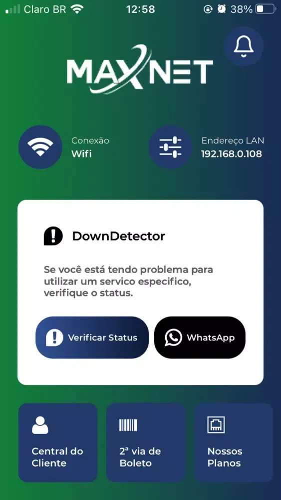 MaxNet Provedor スクリーンショット
