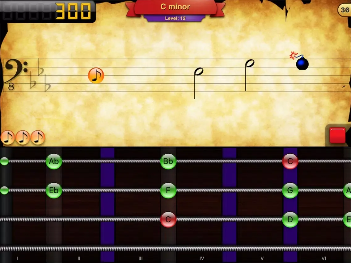 Tangkapan skrin Mozart 2 Double Bass iPad 