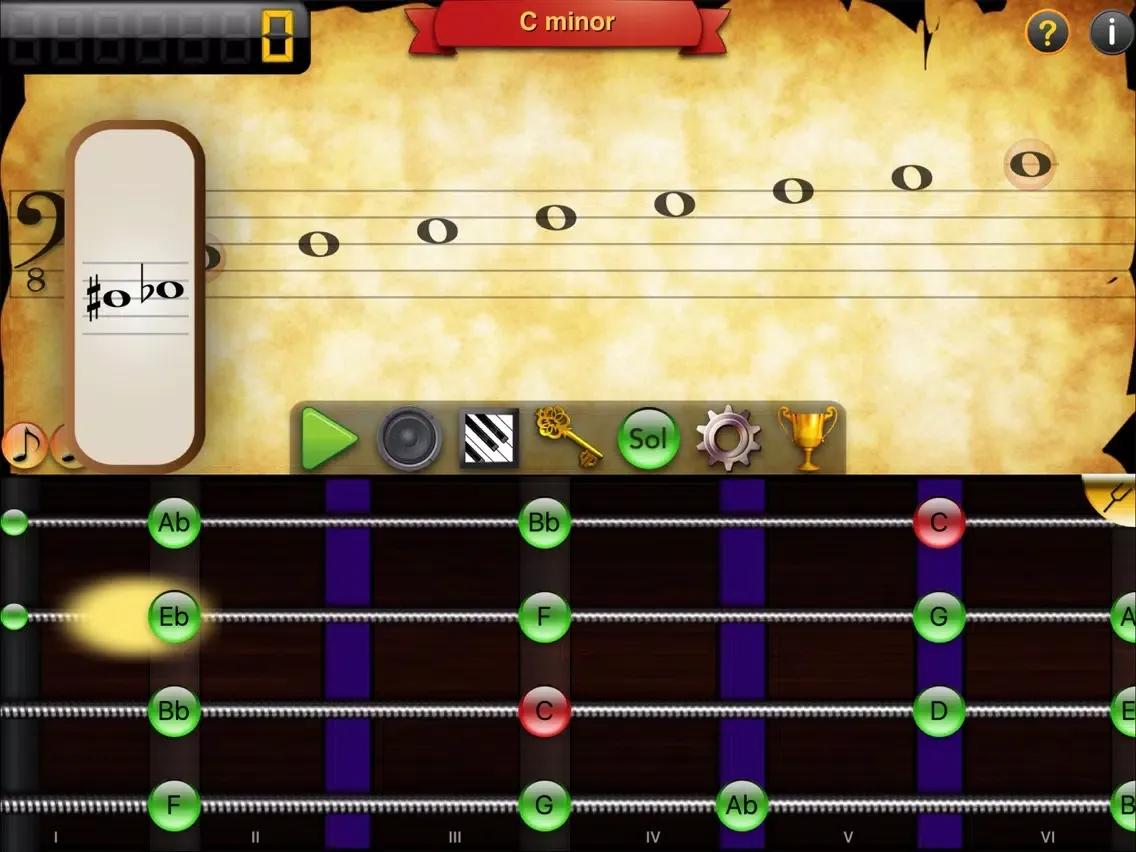Tangkapan skrin Mozart 2 Double Bass iPad 